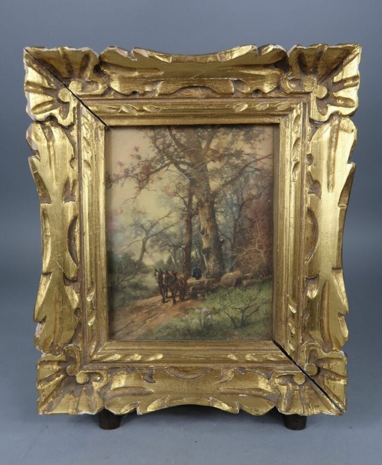Mannette comprenant divers tableaux