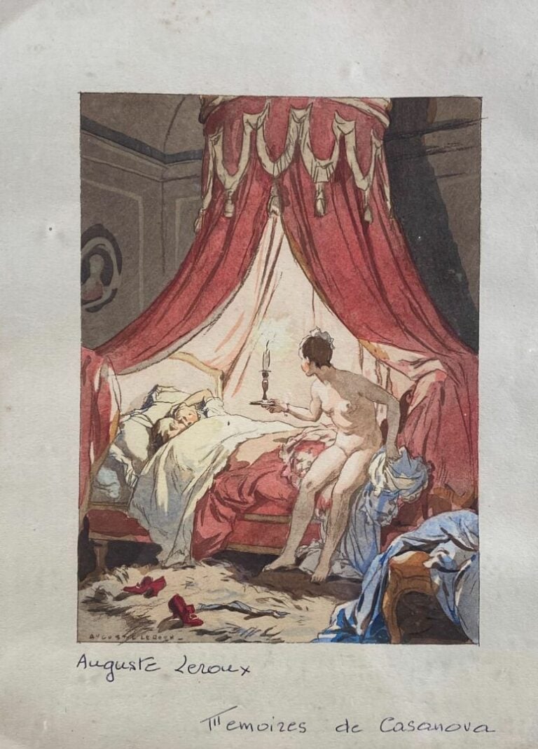 A. LEROUX (XXe siècle) - Gravure - Dim (à vue) : 28 x 20 cm