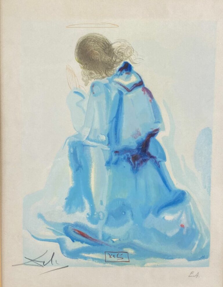 D'après Salvador DALI (1904-1989) - Saint - Estampe sur papier - 35 x 27 cm - -…