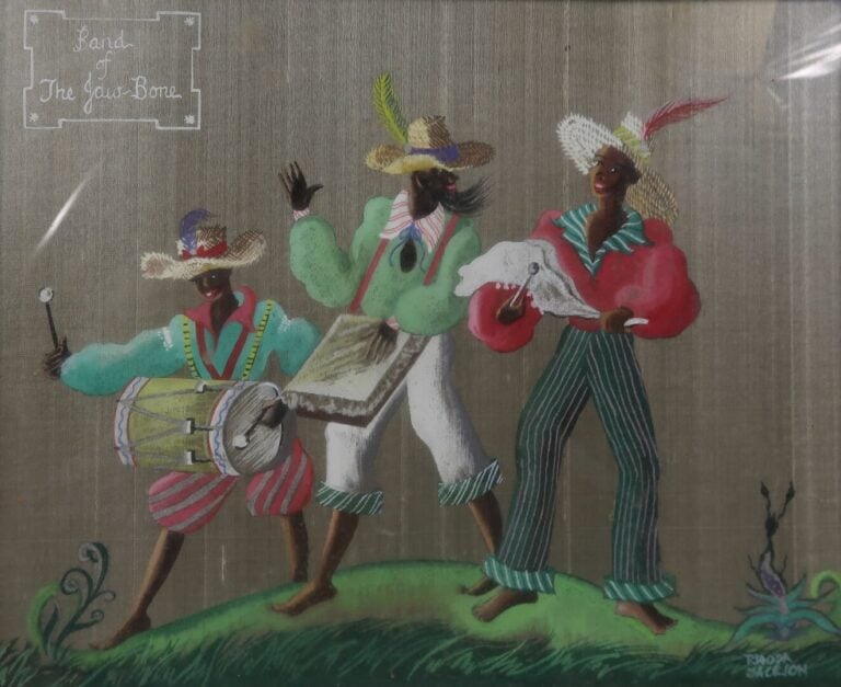 RHODA JACKSON - Suite de six études de personnages pour des spectacles - Gouach…