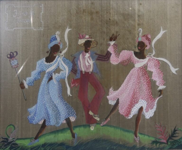 RHODA JACKSON - Suite de six études de personnages pour des spectacles - Gouach…