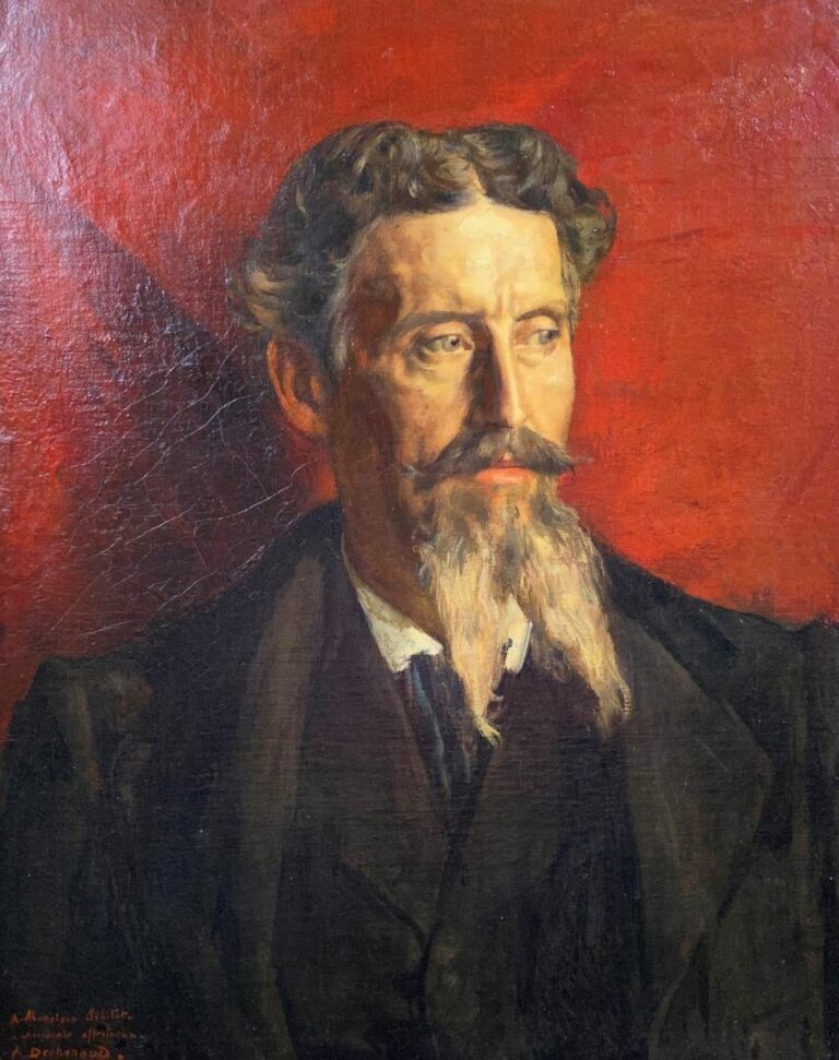 Adolphe DECHENAUD (1868-1929) - Portrait d'homme - Huile sur toile - Signé en b…