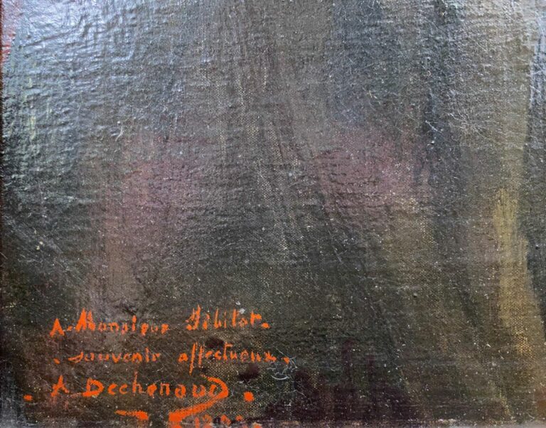 Adolphe DECHENAUD (1868-1929) - Portrait d'homme - Huile sur toile - Signé en b…