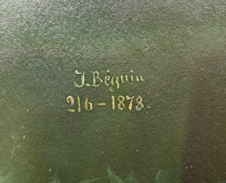 J. BEGUIN (XIXe-XXe siècle) - Portrait d'homme assis - Huile sur toile - Signée…
