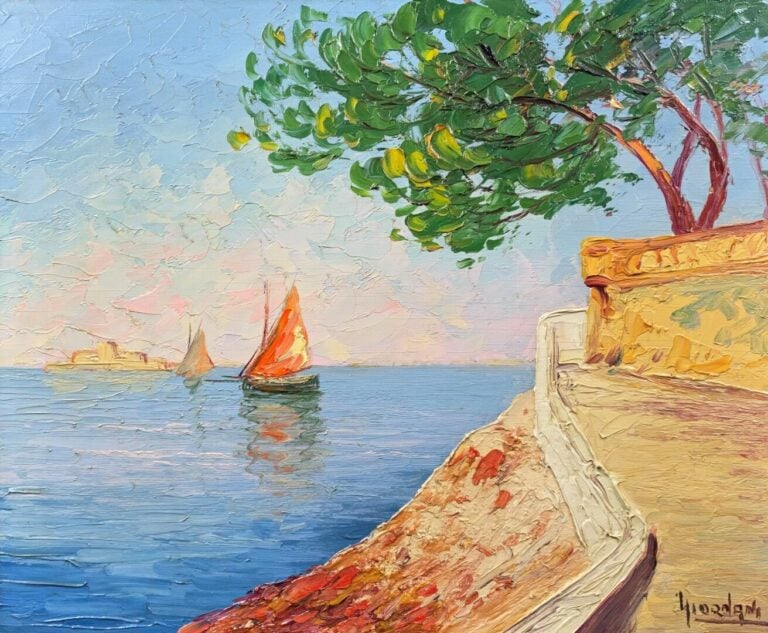 Italo GIORDANI (1882-1956) - Martigues - Deux huiles sur panneau - Signés - Dim…