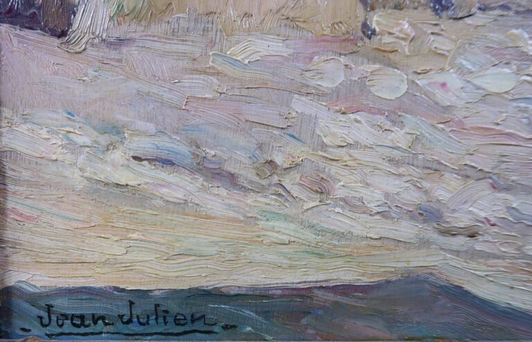 Jean JULIEN - Maison - Huile sur panneau - Signé en bas gauche - 55 x 46 cm