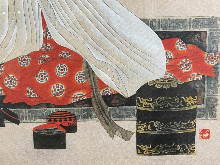 Reproduction imprimée encadrée - Geisha - Dim (à vue) : 49 x 49 cm - - PAS D'EN…