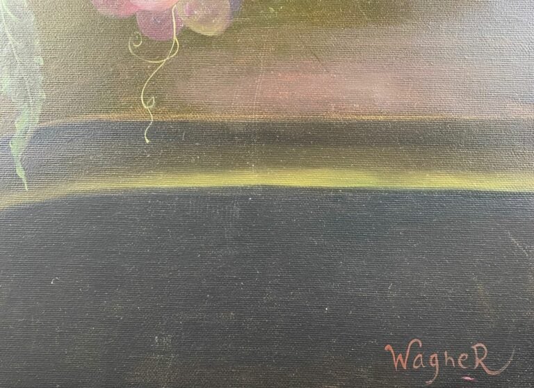 WAGNER - Grappes de raisins - Procédé sur toile - 92 x 60 cm
