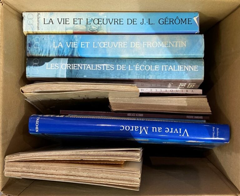 Mannette de livres d'art et décoration comprenant six cartons dont KJELLBERG, C…