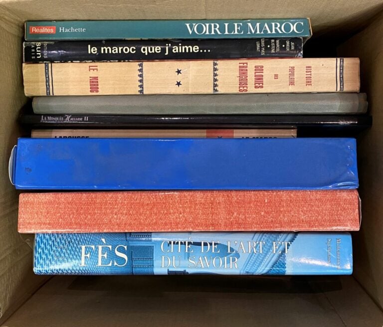 Mannette de livres sur le thème Afrique du Nord comprenant deux cartons