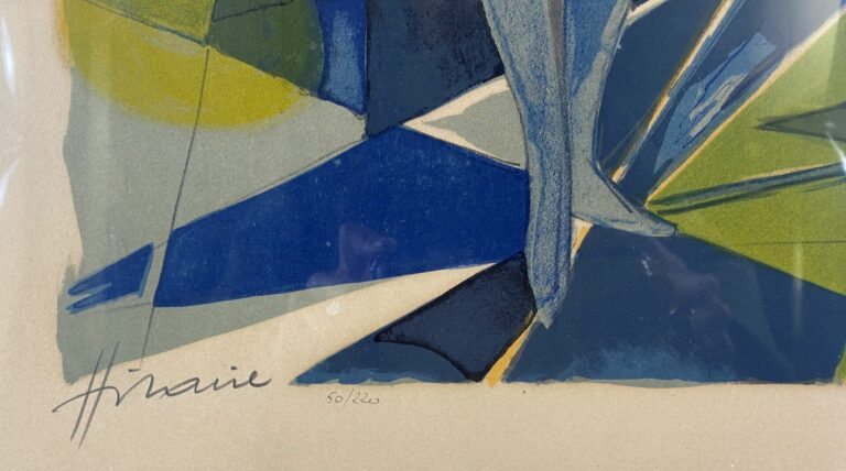 Camille HILAIRE (1916-2004) - Jeunes femmes à l'ombrelle - Lithographie signée…