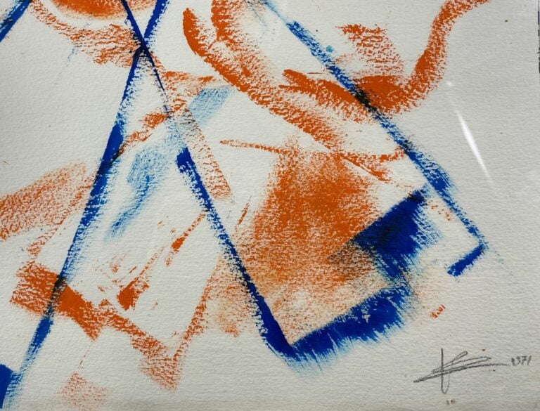 Ecole du XXe siècle - Composition - Gouache sur papier - Signé en bas à droite…