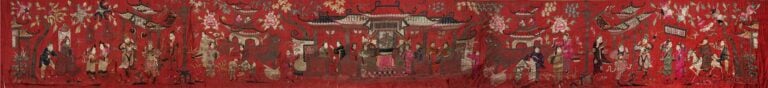 GRAND(E) SUPENSION / PAREMENT D'AUTEL TAOISTE - Chine, Fin de la Dynastie Qing,…