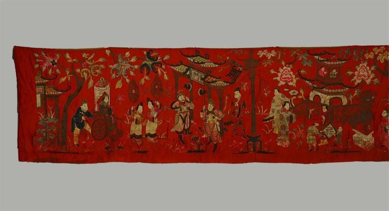 GRAND(E) SUPENSION / PAREMENT D'AUTEL TAOISTE - Chine, Fin de la Dynastie Qing,…