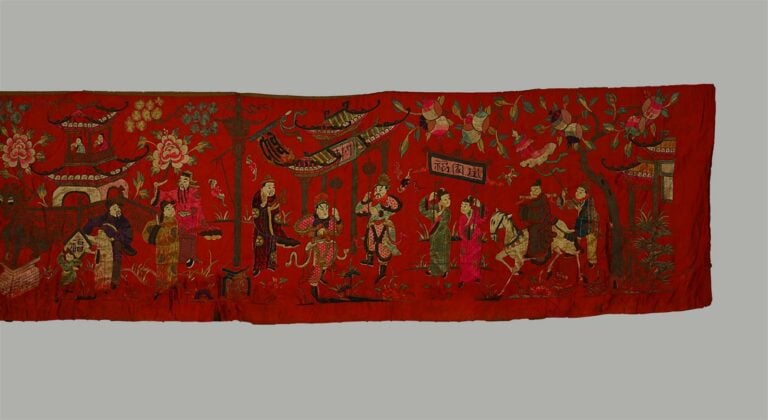 GRAND(E) SUPENSION / PAREMENT D'AUTEL TAOISTE - Chine, Fin de la Dynastie Qing,…