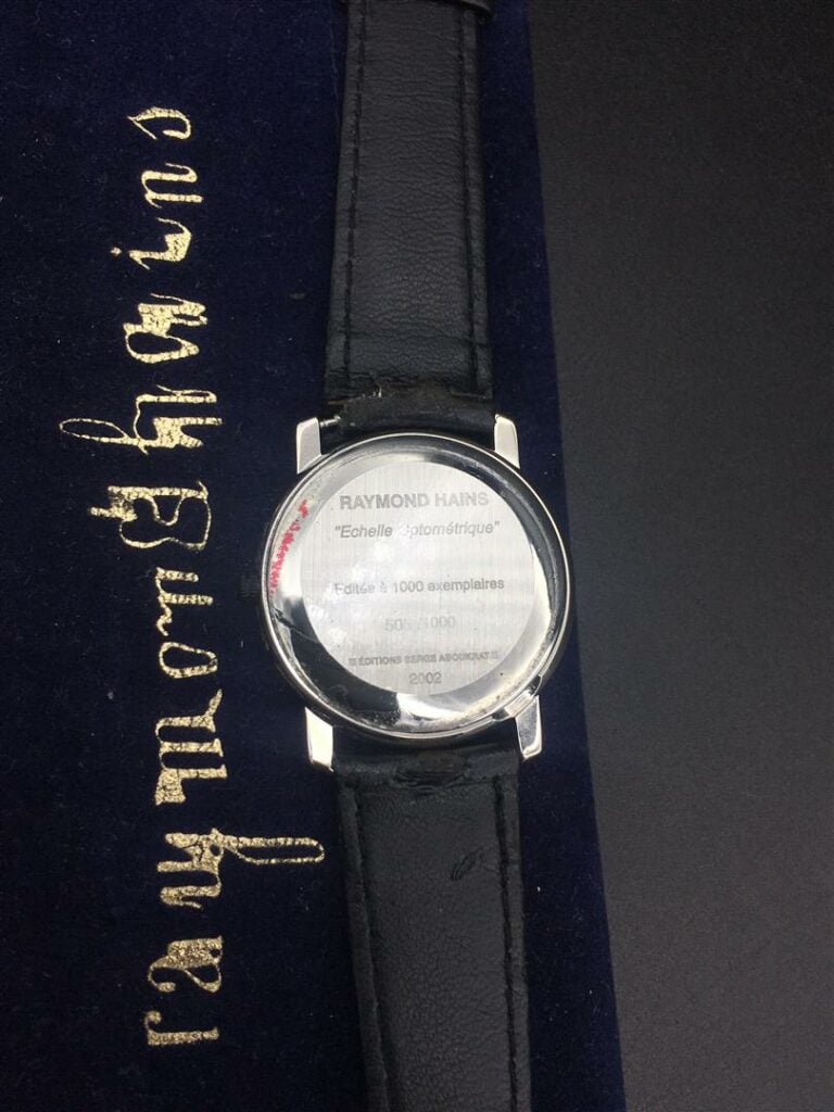Raymond HAINS (1926-2005). - Montre "Echelle optométrique" numérotée 505/1000,…