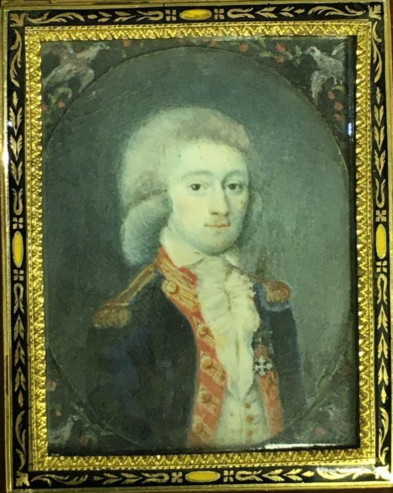 Ecole française de la fin du XVIIIème siècle. - Portrait d'homme à l'ordre du S…
