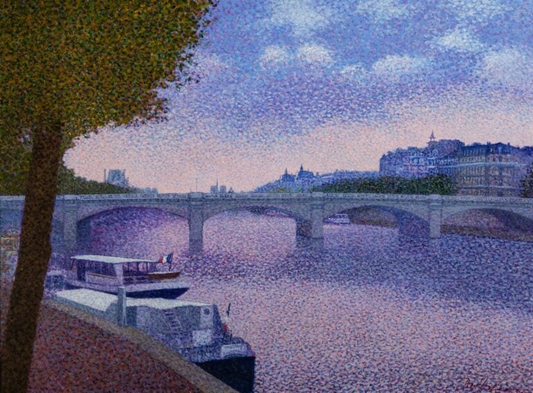 Jean VOLLET (XXème siècle). - Le pont de la Concorde - Huile sur toile, signée…
