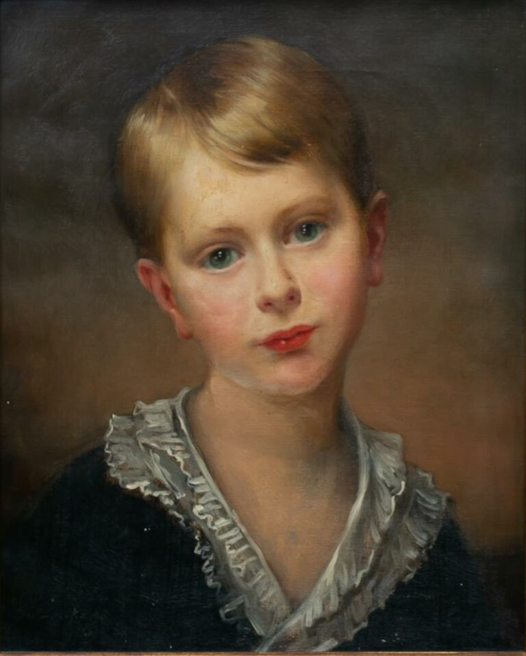 Ecole française du XIXème siècle. - Portrait de jeune femme - Huile sur toile.…