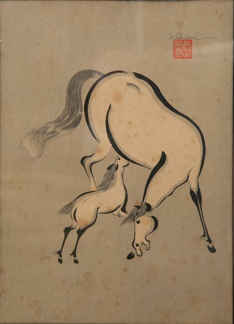 Japon, XXe - Lot de trois xylogravures par SEIZAN - Elles donnent à voir des ch…