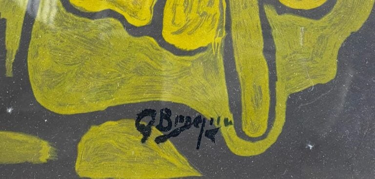 D'après Georges BRAQUE (1882-1963) - Oiseau - Lithographie, signée et numérotée…