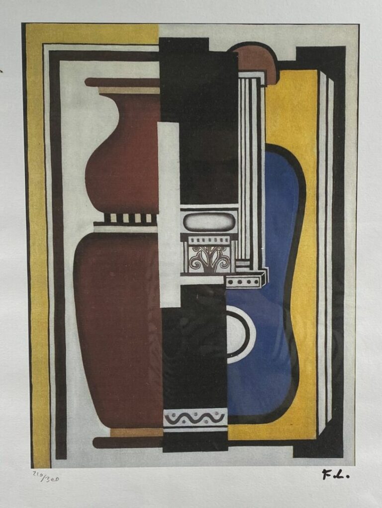 Fernand LEGER (1881-1955), d'après - Lithographie - Monogrammée en bas à droite…