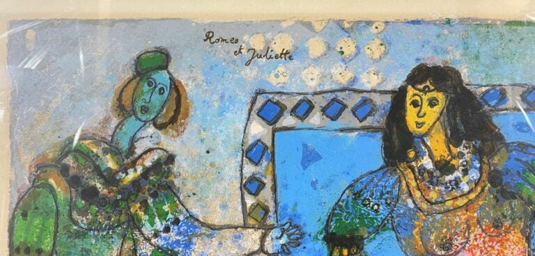 Théo TOBIASSE (1927-2012) - Roméo et Juliette - Lithographie signée en bas à dr…