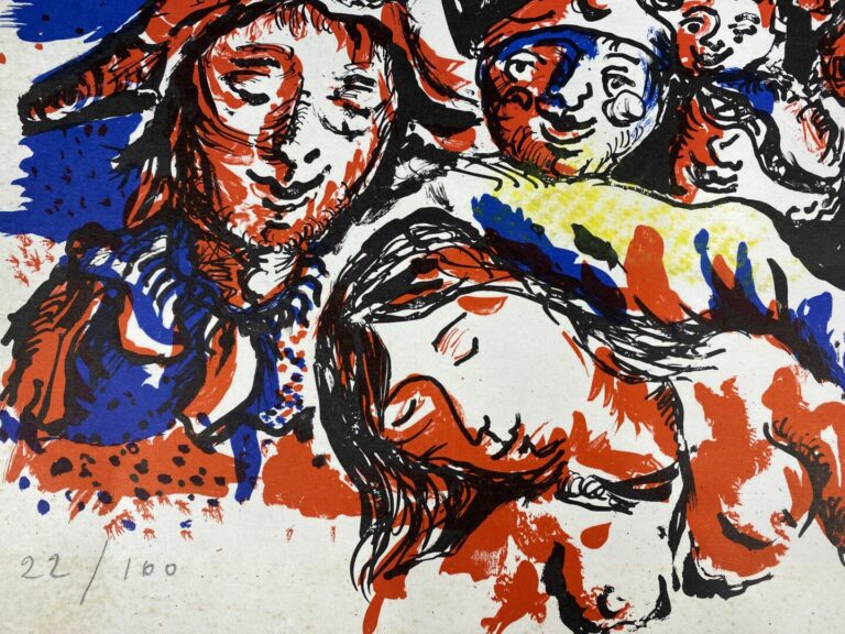 Jean Marie GOUTTIN (1922-1987) - Le Carnaval - Lithographie - Signée en bas à d…