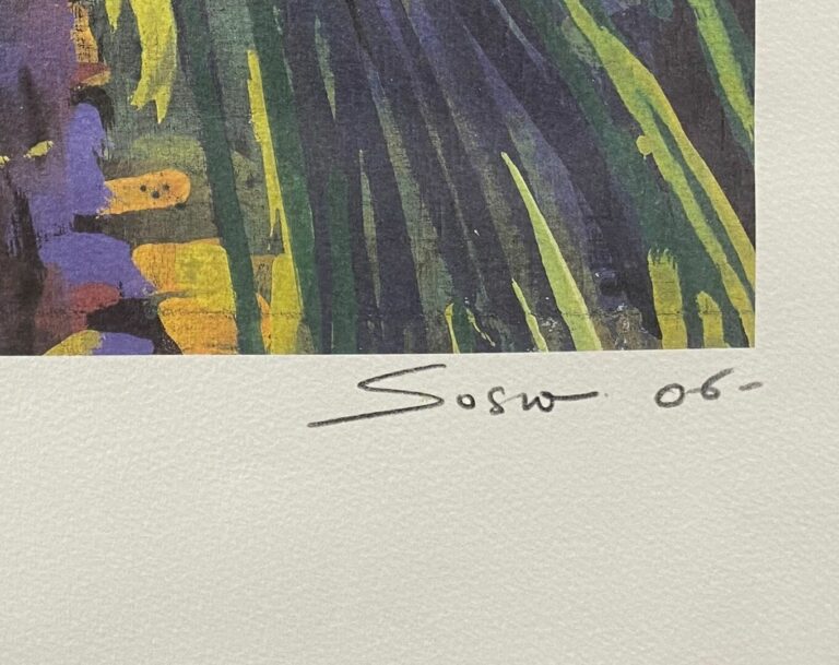 Sacha SOSNO (1937-2013) - "Flèche dorée" - Lithographie signée et datée en bas…