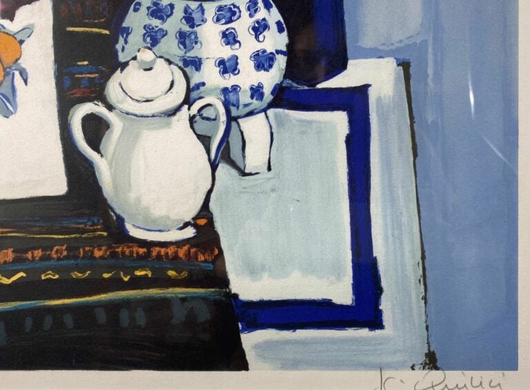 Jean-Claude QUILICI (1941) - Nature morte au bouquet et vase - Lithographie - S…