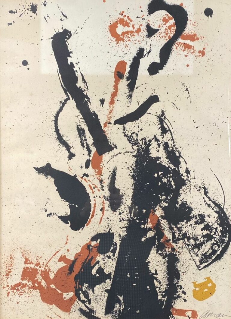 ARMAN (1928-2005) - Violons - Lithographie en trois couleurs - Signée en bas à…