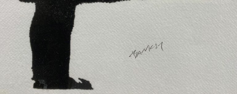 BANKSY (1974), d'après - Girl - Sérigraphie - Signée en bas au milieu - 70 x 50…