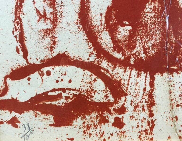 ARMAN (1928-2005) - Violon rouge - Lithographie en couleurs - Signée en bas à d…
