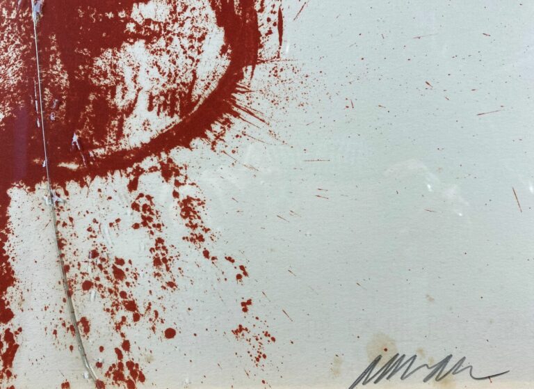 ARMAN (1928-2005) - Violon rouge - Lithographie en couleurs - Signée en bas à d…