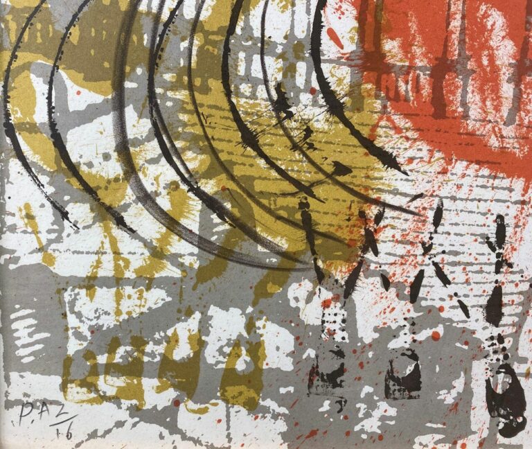 ARMAN (1928-2005) - Violons orange - Lithographie en couleurs - Signée en bas à…
