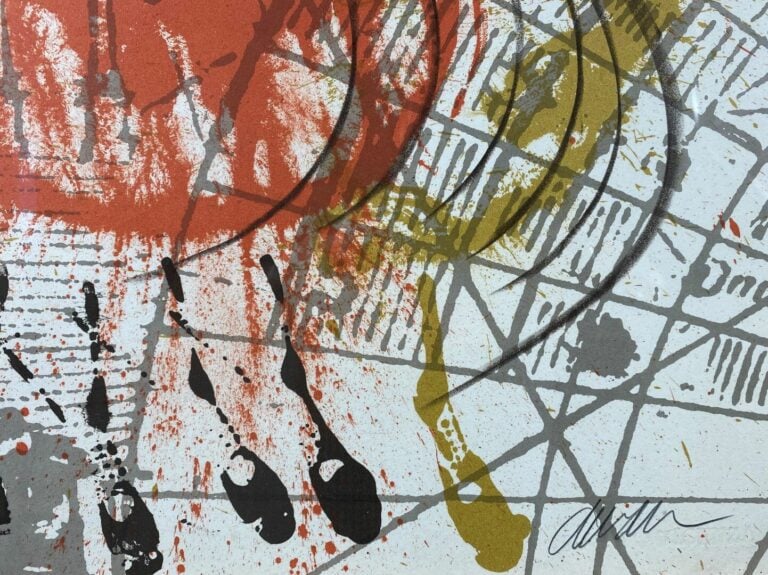 ARMAN (1928-2005) - Violons orange - Lithographie en couleurs - Signée en bas à…