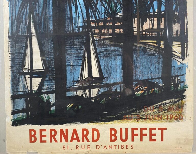 Affiche de la Galerie 65, Cannes, 81 rue d'Antibes - Exposition Bernard BUFFET…