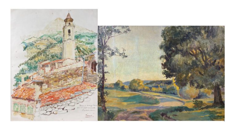 Daniel REAL (1877-1931) - Paysage - Huile sur toile, signée en bas à gauche - 4…