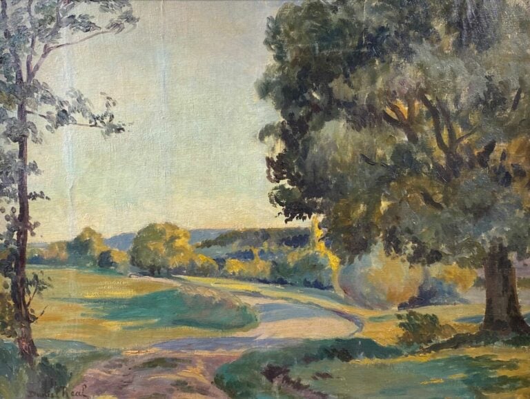 Daniel REAL (1877-1931) - Paysage - Huile sur toile, signée en bas à gauche - 4…