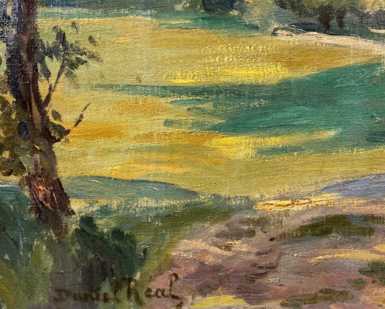 Daniel REAL (1877-1931) - Paysage - Huile sur toile, signée en bas à gauche - 4…