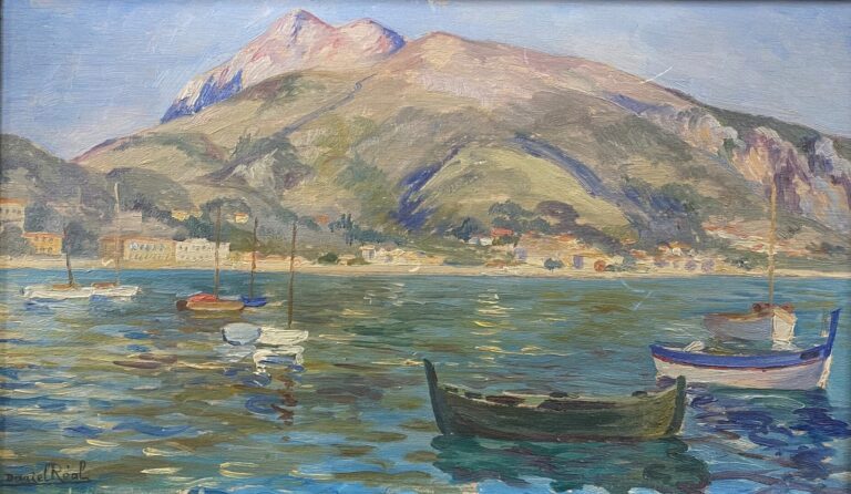 Daniel REAL (1877-1931) - Paysage ou bord de mer - Ensemble de dix huiles sur t…