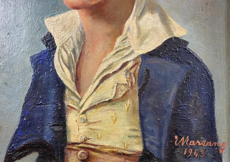 Alfred Auguste MARSANG (1878-1924) - Portrait de jeune garçon - Huile sur panne…