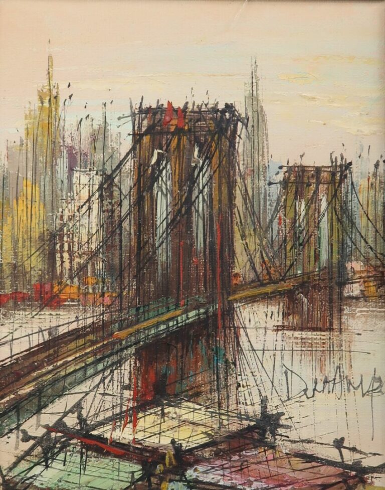 Suzanne DUCHAMP (1889-1963) - New York - Huile sur toile - Signée en bas à droi…