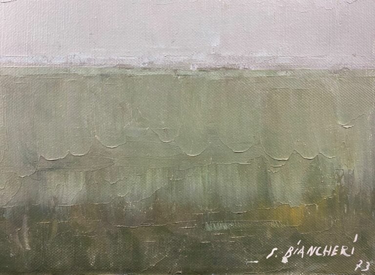 Sergio BIANCHERI (XXe) - Mare cielo, 73 - Huile sur toile, signée en bas à droi…