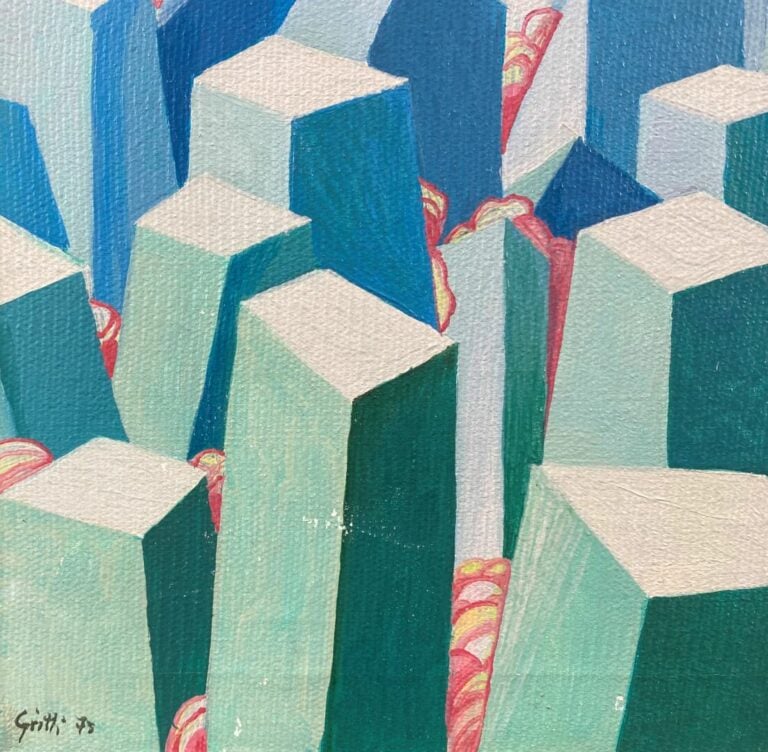 Calisto GRITTI (1937) - Propettive - Huile sur toile, signée en bas à gauche -…