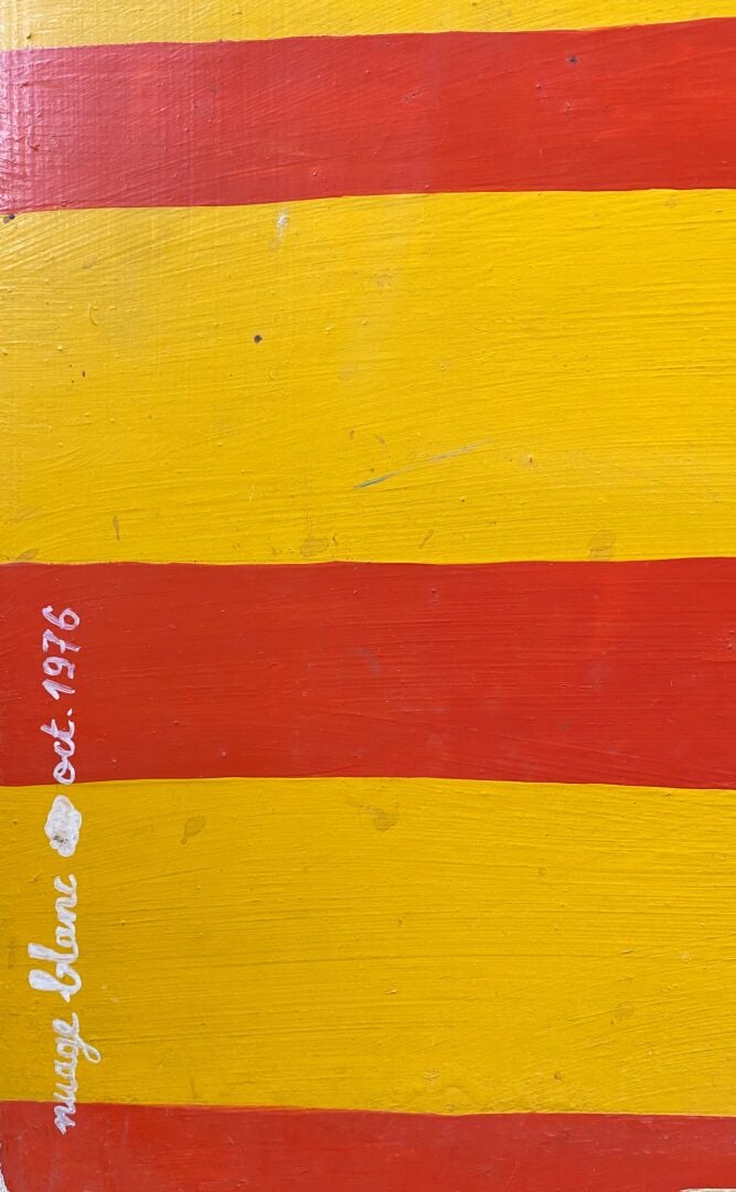 Christian GUY (1948-2006) - Nuage blanc - Deux acryliques sur panneau - Titrés…