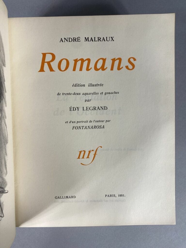 Ensemble de 11 volumes NRF, années 1950/60 dont André Malraux, Dostoïevski, Jea…