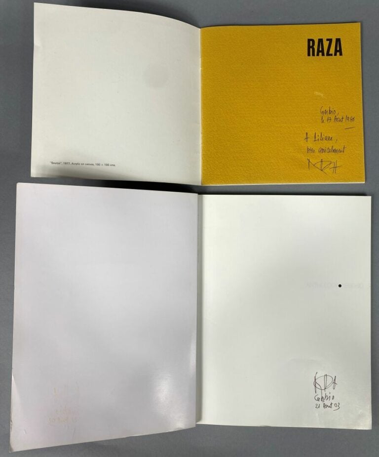 [Documentation] Sayed Haider RAZA - Ensemble de deux livrets dédicacés et signé…
