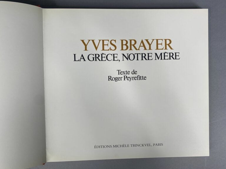 Yves BRAYER (1907-1990) - Lot de trois livres d'art comprenant : - - Yves Braye…