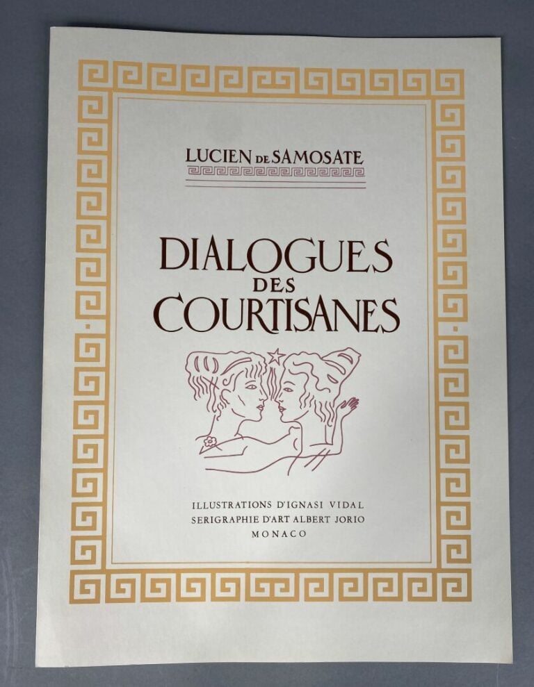 Lucien DE SAMOSATE - [VIDAL Ignasi] - Dialogues des Courtisanes - Lucius ou l'â…